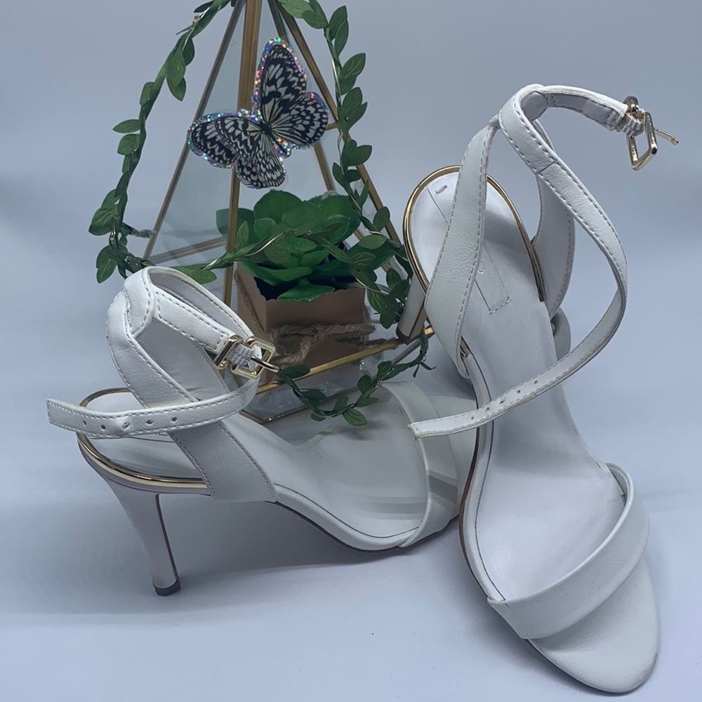 Aldo white sandals